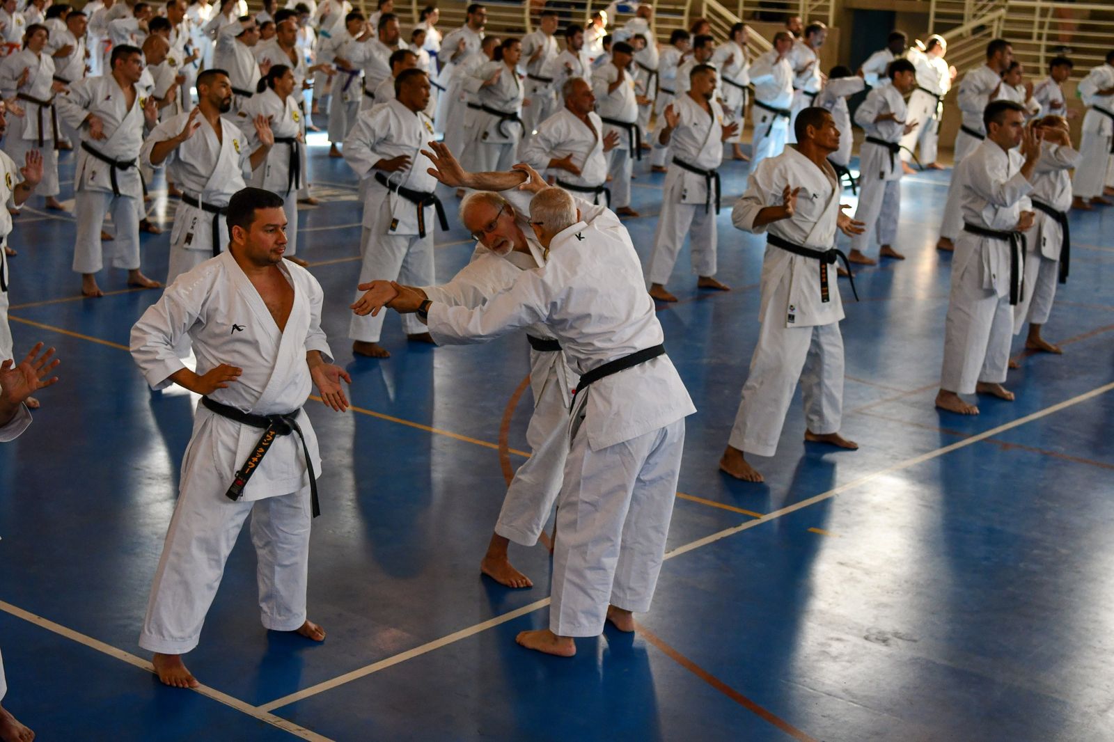 Corrección técnica durante el entrenamiento