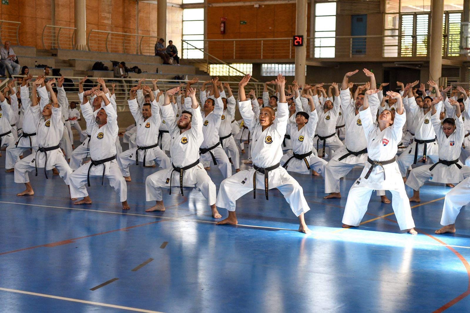 Trabajo de kata en shiko dachi